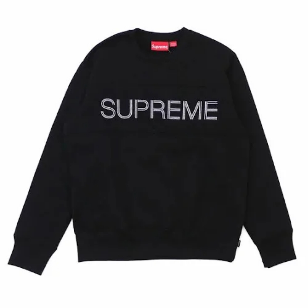 Supreme Zig Zag Stitch Sweatshirt w/ extras